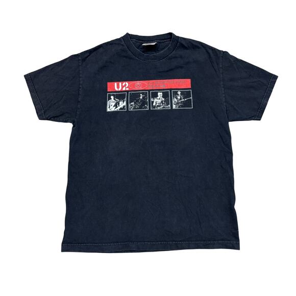 Vintage 2001 U2 Elevation Tour Band Tee Shirt Men's Large Bono - Picture 1 of 11